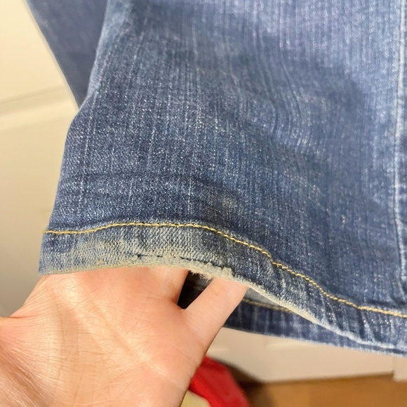 Vintage Disney Minnie Mouse Painted Jeans Womens 10 Blue Mid Rise Distressed - Picture 16 of 16